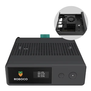 ROBOCO Panini | Jetson Orin Nano Case | Tool Free Assembly | Integrated Monitor | Black (RC01KXM25) ROBOCO Panini | Jetson Orin Nano Case | Tool Free Assembly | Integrated Monitor | Black (RC01KXM25)