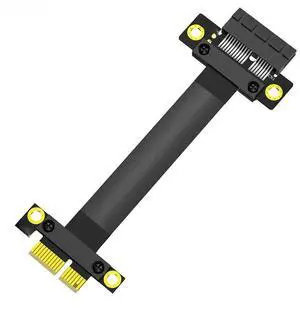 FOR 20CM PCIE X1 Riser Cable PCIe 3.0 1X to 1X Slot Extension Cable 8Gb Flex Relocate Cable PCI Express 1X Riser Card for Desktop PC