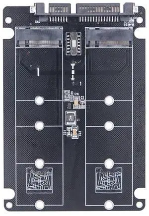 FOR Dual NGFF to SATA Adapter 2 Port M.2 SATA SSD B Key to SATA3.0 6Gbps Riser Board Converter for 2230 2242 2260 2280 M2 SSD for PC