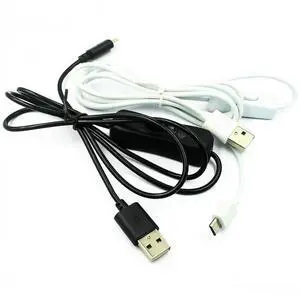 Pi Power Cable with switch ON/OFF button Micro USB charging cable PI Pi 2 power cable with switch