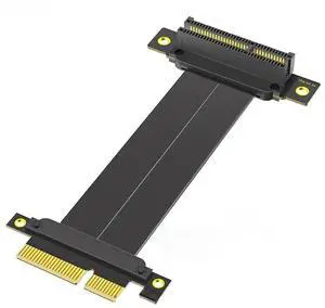 FOR PCIe 4.0 X4 Riser Cable PCI Express GEN4 4X to 4X Extension Cable Vertical 90 Degrees for Graphics Card SSD Motherboard Extender