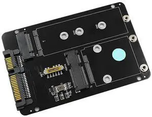 FOR M2/mSATA to SATA Adapter 2in1 M.2 SATA Key B SSD / mSATA SSD to SATA3.0 6G 2.5" Adapter Converter Riser Board Card For PC Laptop
