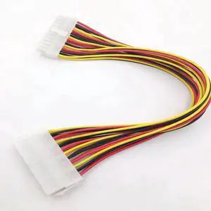 FOR 30cm 24Pin 20+4Pin Power Cable Motherboard Adapter Extension Cables Cord Extended Line 18AWG for PC Computer Desktop