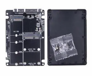 FOR M.2 SATA B Key SSD mSATA SSD to SATA 3.0 2.5inch Adapter Card Riser Converter mSATA M2 to SATA3.0 6Gbps Mobile Box for PC Laptop
