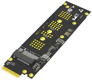 FOR M.2 NVME M Key to EDSFF E1.S Adapter PCIe 4.0/3.0 X4 Expansion Card for 1U Server Chassis Support 2230 2242 2260 2280 M2 SSD
