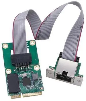 FOR 2.5Gb Network Adapter M.2 A+E/Mini PCIE to RJ45 COM Port RTL8125BG Chip 2.5G/1G/100Mbps Gigabit Ethernet LAN Card for Desktop PC