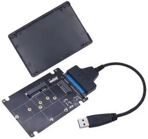 FOR mSATA M2 USB Adapter Case SSD Externo USB 3.0 M.2 to USB mSATA SSD M2 SSD to USB3.0 Converter Riser 2.5" Enclosure USB 3 Adapter