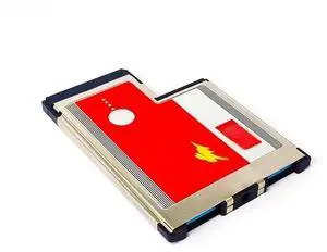 FOR ASM1042 Chip ExpressCard Laptop Express 54mm Slot to 2 Ports USB3.0 Express Card Adapter 5Gbps USB HUB Converter for PC Computer