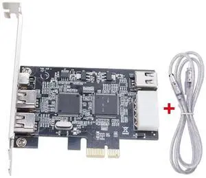 FOR 4 Ports 1394A Expansion Card PCI-E 1X to IEEE 1394 DV Video Adapter 1x 4Pin 3x 6Pin 1394 Controller Firewire Card for Desktop PC FOR 4 Ports 1394A Expansion Card PCI-E 1X to IEEE 1394 DV Video Adapter 1x 4Pin 3x 6Pin 1394 Controller Firewire Card for Desktop PC