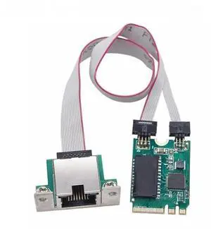 FOR M.2 A+E Gigabit Ethernet Network Card RTL8111H/RTL8111F Chip 10/100/1000Mbps Network Adapter M2 to RJ45 COM Port Lan Adapter