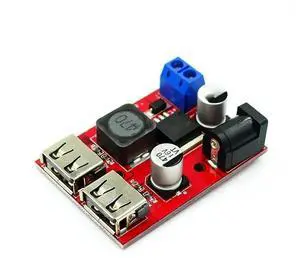 LM2596 LM2596S Dual USB DC-DC 9V 12V 24V 36V to 5V 3A Step Down Buck Converter Board Car Charger Solar Power Supply Module