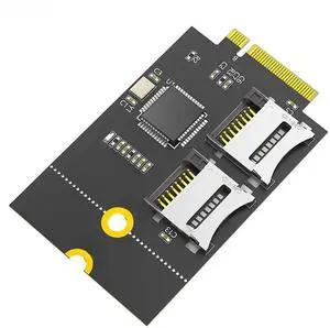 FOR 3042/3052 M.2 B Key USB Bus to Dual Micro SD TF Card T-Flash Reader Adapter Riser Card M2 NGFF Key-B WWAN Slot for Laptop PC