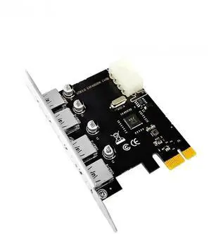 FOR 4 Port USB 3.0 PCI-E Expansion Card PCI Express PCIe USB 3.0 HUB Adapter 4-Port USB3.0 Controller USB 3 0 PCI e PCIe Express 1X