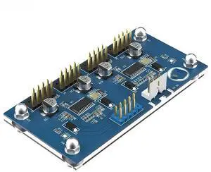 FOR USB 2.0 9Pin Header Extension Splitter Adapter USB2.0 9Pin to 4Port 9Pin USB2.0 Converter Hub Port Multiplier with Magnetic Base