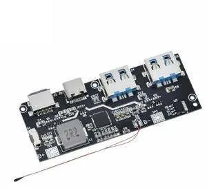 QC4.0 QC3.0 LED Dual USB 5V 4.5A 22.5W Micro/Type-C USB Mobile Power Bank 18650 Charging Module Temperature Circuit Protection
