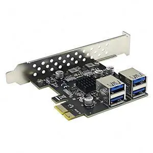 FOR USB 3.0 PCIE Adapter Multiplier Hub USB3 Controller 5Gbps USB3.2 Gen1 PCI-E Card Board 4 Port USB3.0 PCI Express X1 Add on Cards