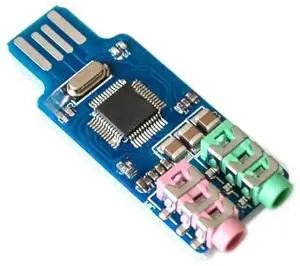 CM108 USB Drive Free Sound Card Laptop Computer External Sound Card Module - L059 hot