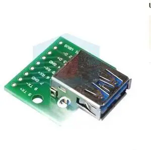5PCS/LOT USB Male Connector MINI MICRO USB to DIP Adapter 2.54mm 5pin Female Connector B Type USB2.0 Female PCB Converter
