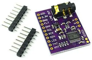 PCM5102 PCM5102A DAC Sound Card Board pHAT 3.5mm Stereo Jack 24 Bits Digital Audio Module Pi Beyond