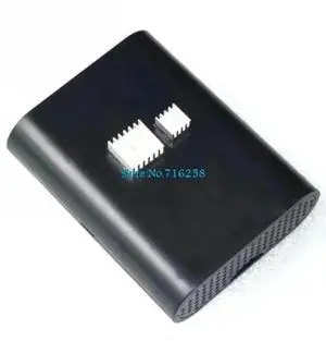 Pi 3 Model B & 3B 3B+ Pi 3 2 Black Case Cover Shell Enclosure Box ABS box+ 2pcs pure aluminum heat sink
