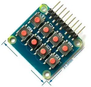 2x4 Keypad 4x2 Keypad 8 Push Buttons V1.00 Key Board Matrix Keyboard Button 2*4 Module 2x4 Keypad 4x2 Keypad 8 Push Buttons V1.00 Key Board Matrix Keyboard Button 2*4 Module