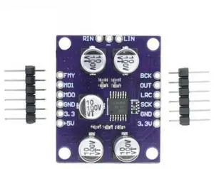 PCM1808 105dB SNR Audio Stereo ADC Single-Ended Analog-Input Decoder 24bit Amplifier Board Player Module