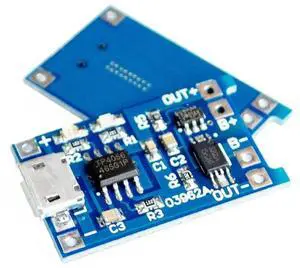 100PCS TP4056 TC4056 Micro USB 5V 1A 18650 Charger Module Charging Board Dual Functions