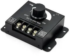 Led DIMMER Soft and hard strip DIMMER Bright s Regulator DIMMER knob 12V/24V30A Led DIMMER Soft and hard strip DIMMER Bright s Regulator DIMMER knob 12V/24V30A