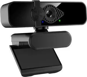2K Webcam for PC, 85° View USB Computer Camera, with Noise Canceling Microphone & Privacy Cover, HD Web Camera for Desktop Laptop Monitor Mac Streaming, Gaming & Video Calling Webcam