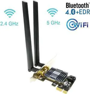 AR5B22 2.4G/5G Dual Band PCIE Wireless Adapter AC300Mbps Wi-Fi Network Card Bluetooth 4.0 for Desktop PC Wireless wifi Adapter AR5B22 2.4G/5G Dual Band PCIE Wireless Adapter AC300Mbps Wi-Fi Network Card Bluetooth 4.0 for Desktop PC Wireless wifi Adapter