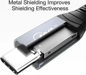 Thunderbolt 4 USB C Extension Cable USB4 Extend 40Gbps Charging Data Cable 8K@60Hz PD 5A/100W Type-C Data Wire for MacBook Pro, 1 ft. / 0.3M Thunderbolt 4 USB C Extension Cable USB4 Extend 40Gbps Charging Data Cable 8K@60Hz PD 5A/100W Type-C Data Wire for MacBook Pro, 1 ft. / 0.3M