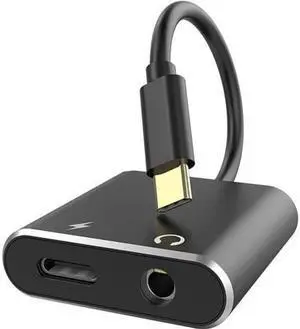 2in1 USB C to 3.5mm Audio Adapter with Type C PD 18W Charging for Audio Stereo USB C to 3.5mm Headphone Jack Adapter Compatible with Samsung S20 S20 Ultra Google Pixel 5 4 4 XL 3 3 XL