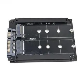 FOR JBOD 2 Port B+M Key M.2 SATA SSD to SATA3.0 6Gb 2.5" Adapter Riser Card with Metal Case Enclosure for 2230 2242 2260 2280 M2 SSD