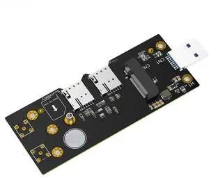 FOR M.2 NGFF 3G/4G/5G Module to USB3.0 Network Adapter Riser with Dual NANO SIM Card Slot LED Power Support 3042/3052 M.2 B Key Card