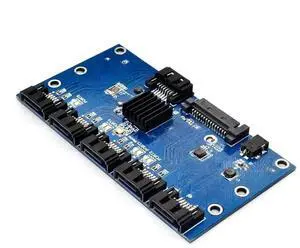 FOR SATA 1 to 5 Ports Hub PM Router SATA Port Multiplier Riser Card Splitter Storage Hard Disk Adapter Converter FOR SATA 1 to 5 Ports Hub PM Router SATA Port Multiplier Riser Card Splitter Storage Hard Disk Adapter Converter