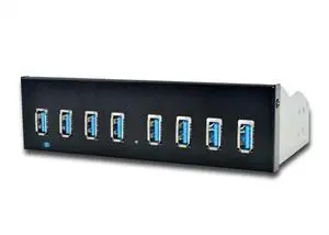 FOR 8 Port USB Hub USB3 5.25 USB 3.0 Front Panel Splitters USB 3.0 Hub for PC USB-HUB Multiple USB3.0 HUB Splitter Hubs for Computer