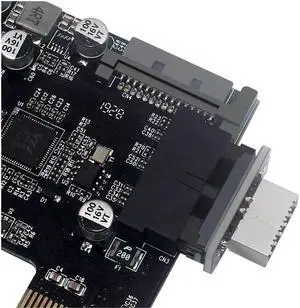 USB 3.2 Gen 1 to USB 3.2 Gen 2 Header Adapter USB 3.1 Type-E Key-A to USB 3.0 20 Pin Header Converter for Type C Motherboard (Vertical Type)