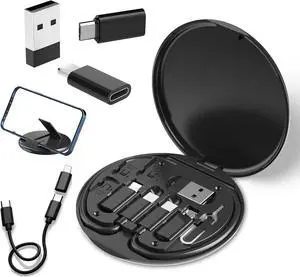 USB to USB-C Adapter USB C Charging Cable Adapter Kit Contains Multiple OTG Adapters for USB Type C/USB A/USB C Male Cable/Micro USB Equipped with SIM Extractor/SIM Slot/Phone Holder