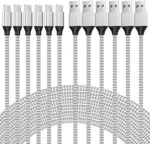 iPhone Charger [Apple MFi Certified] 6 Pack Fast Charging USB Lightning Cable (3/3/6/6/6/10 ft) Phone Chargers Cord for 14 Pro/13 mini/13/12/11 Pro MAX/XR/XS/8/7/Plus/6S/SE/iPad