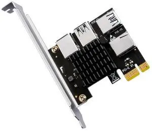 FOR PCIE 1 to 4 Riser Card PCI-E 1X to 4 PCI Express X16 Adapter 5Gbps Multiplier Hub for Graphics Card for