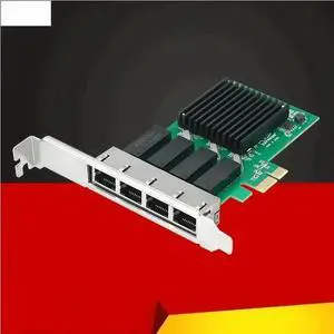 FOR 4 Port Network Card PCI Express x1 to Quad Ports RJ45 NIC RTL8111H Chip 10/100/1000Mbps Gigabit Ethernet Lan Card for PC Desktop