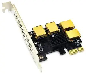 FOR Hot PCIE PCI-E PCI Express Riser Card 1x to 16x 1 to 4 USB 3.0 Slot Multiplier Hub Adapter For Devices