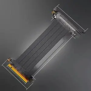 FOR PCI Express 4.0 16X Cable Video Card Extension Shielded Flexible 180° Mounting GPU Express Lossless PCIE 4.0 X16 Riser Cable
