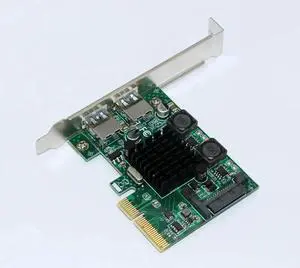 FOR 2 Ports USB 3.1 PCI Express Card Superspeed USB 3.1 10Gbps Adapter PCIE PCI-E 3.0 X4 ASMedia ASM3142 Chipset for Desktop