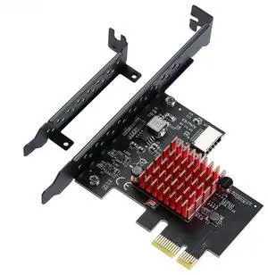 FOR Add on Card PCI Express 3.0 X1 USB 3.2 TYPE-E Card PCIe Front Type-C Adapter Riser Type-E USB3.2 A-KEY 10Gbps Expansion Card