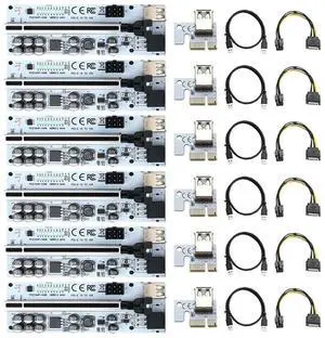 FOR 6PCS VER012 PCIE Riser PCI Express X16 USB 3.0 Express Cable VER012MAX GPU Riser For Video Card Riser PCI-E For