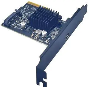 FOR PCB Expansion Card Pcie To Type-C PCI Express PCI-E 4X To USB3.2 GEN2X2 20Gbps ASM3242 Adapter