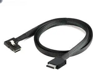 FOR High- ity SAS 8611 4I to MINI SAS SFF-8087 Left Angle Adapter Cable for High-Speed Internal Con tions