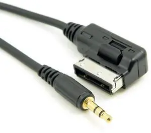 FOR Media In AMI MDI to Stereo 3.5mm Audio Aux Adapter Cable for Car Cell Phone