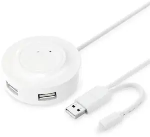 FOR 4 Ports USB 2.0 HUB with Micro USB2.0 OTG USB Splitter Adapter with Cable for Laptop PC Computer